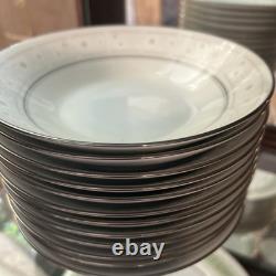 Noritake China Full China Set. BLANCHE 2082 Japan. Excellent Condition
