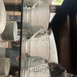 Noritake China Full China Set. BLANCHE 2082 Japan. Excellent Condition