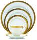 Noritake Classic Crestwood Gold 50-piece Dinnerware Value Set Service for 12