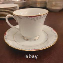 Noritake Equator L556 Dinner Ware Set for 8 with serving pcs 64 pieces