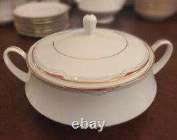 Noritake Equator L556 Dinner Ware Set for 8 with serving pcs 64 pieces