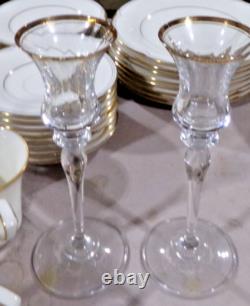 Noritake GOLDEN COVE Fine China Dinnerware Set service for 8 + serving (45pcs)