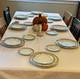 Noritake Ireland Morning Jewel 2767 Service for 10 China Set. White Pink Gold