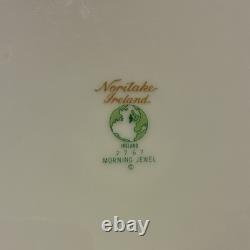 Noritake Ireland Morning Jewel 2767 Service for 10 China Set. White Pink Gold