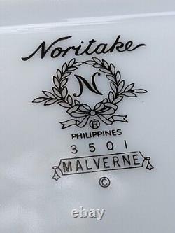 Noritake MALVERNE 3501 Dinnerware. 8 sets plus serving platter & bowl. 52 Pieces