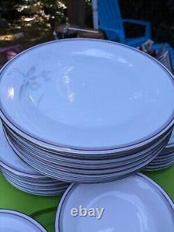 Noritake MALVERNE 3501 Dinnerware. 8 sets plus serving platter & bowl. 52 Pieces