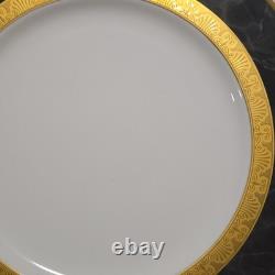 Noritake Opulence Bone China Dinner Service Set 15-Piece White Black Gold Marble