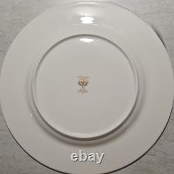 Noritake Opulence Bone China Dinner Service Set 15-Piece White Black Gold Marble