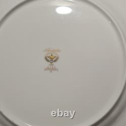 Noritake Opulence Bone China Dinner Service Set 15-Piece White Black Gold Marble