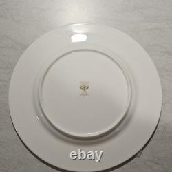 Noritake Opulence Bone China Dinner Service Set 15-Piece White Black Gold Marble