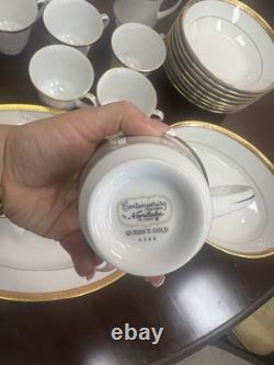Noritake Queen Gold Dinnerware Set Service for 8