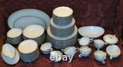 Noritake Silver Key China Dinnerware Set for Ten (10)+ & Serving Dishes Nice