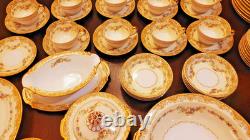 Nortake Loyalo China Set (1933 Antique) 63 Pieces Inc 6 Serving Pieces