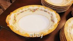 Nortake Loyalo China Set (1933 Antique) 63 Pieces Inc 6 Serving Pieces