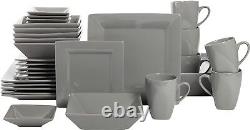 Nova Square 30 pc Dinnerware Set, Cream White