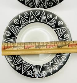 ONEIDA SHADOW MAJESTICWARE STONEWARE CHINA 16 Pcs 4 Pc Place Set Service for 4