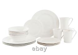 OPEN BOX Maxwell & Williams White Basics Cirque 16 Piece Dinner Set