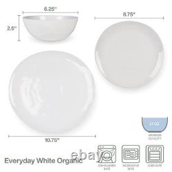 Organic 12 piece Dinnerware Set, Service for 4