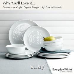 Organic 12 piece Dinnerware Set, Service for 4