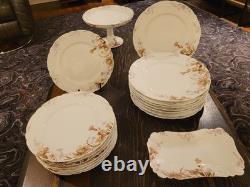 Original Haviland 18-piece dinner and dessert set for 8 (16 plates, 2 trays)