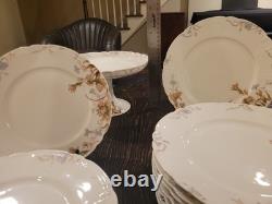Original Haviland 18-piece dinner and dessert set for 8 (16 plates, 2 trays)