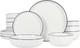 Oslo 16-Piece Porcelain Ceramic Chip & Scratch Resistant Dishes