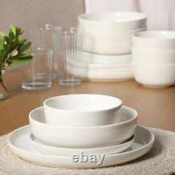 Oslo Porcelain Dinnerware Set 16pcs Chip Scratch Resistant Service for 4