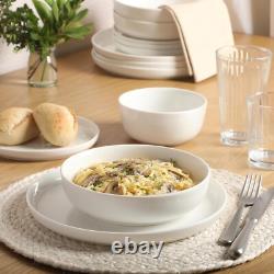 Oslo Porcelain Dinnerware Set 16pcs Chip Scratch Resistant Service for 4