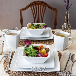 Overandback 32-Piece Squared Dinnerware Set