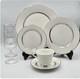 Oxford (Lenox) Bone China White Echo Platinum Trim Full Set