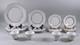 Oxford WHITE ECHO Bone China 20pc Dinnerware Sets (4) 5pc Place Settings