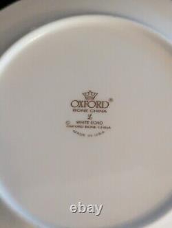 Oxford White Echo Dinnerware Set Service for 4 20 Pieces