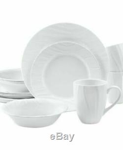 PRIVATE LISTING for theheggesuserid 20pc Corelle White SWEPT Dinnerware