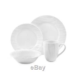 PRIVATE LISTING for theheggesuserid 20pc Corelle White SWEPT Dinnerware