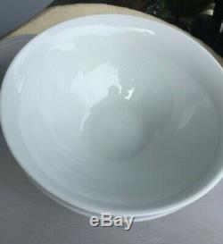 Pair Vintage Apilco French White Porcelain Bowls No. 9