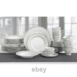 Parchment 40-Piece Porcelain Dinnerware Set