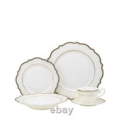 Peak View Collection GP6664-20, 20-Piece Bone China Dinnerware Set