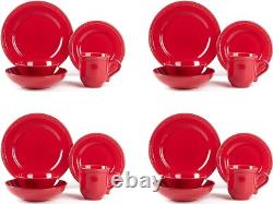 Pearl Dots Stoneware Dinnerware Set 20pcs Set Dishes for food, Dinnerware set