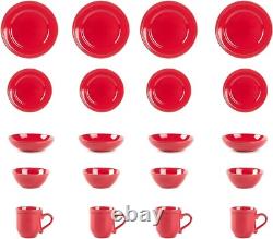 Pearl Dots Stoneware Dinnerware Set 20pcs Set Dishes for food, Dinnerware set