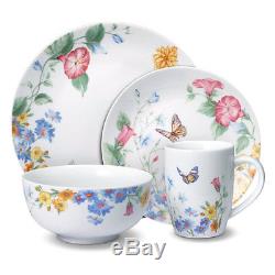 Pfaltzgraff 32-Piece Beautiful porcelain Floral Dinnerware Set Service for 8 NEW
