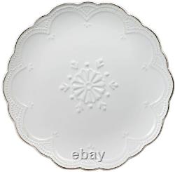 Pfaltzgraff French Lace Dinnerware Set 16 Piece White