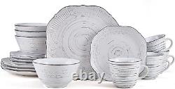 Pfaltzgraff Isabella 16 Piece Dinnerware Set, White