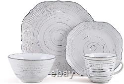 Pfaltzgraff Isabella 16 Piece Dinnerware Set, White