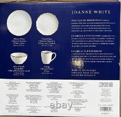 Pfaltzgraff Joanne White 16 Piece Dinnerware Set, Service For 4, NEW