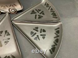 Pfaltzgraff MIDNIGHT SUN USA Set of 6 Pizza Slice Plates 10 3/4