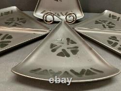 Pfaltzgraff MIDNIGHT SUN USA Set of 6 Pizza Slice Plates 10 3/4