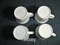 Pfaltzgraff Pearl Brocade Embossed White 20-Piece Service for 4 Dinnerware Set B