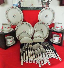 Pfaltzgraffsnow Villageservice For (4)silverware/ & Dinnerware, Beautiful