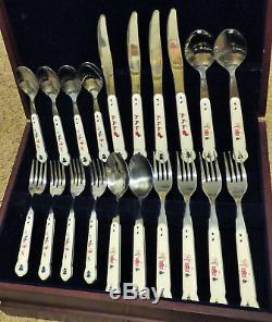 Pfaltzgraffsnow Villageservice For (4)silverware/ & Dinnerware, Beautiful