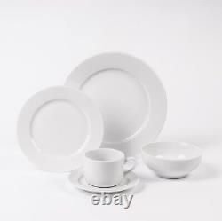 Pillivuyt Sancerre Dinnerware 20-Pieces Set (Service for 4) White Porcelain